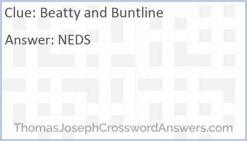 Beatty and Buntline Answer