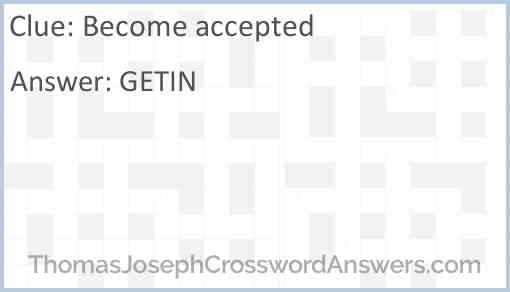 Become accepted Answer