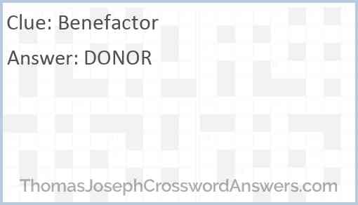Benefactor Answer
