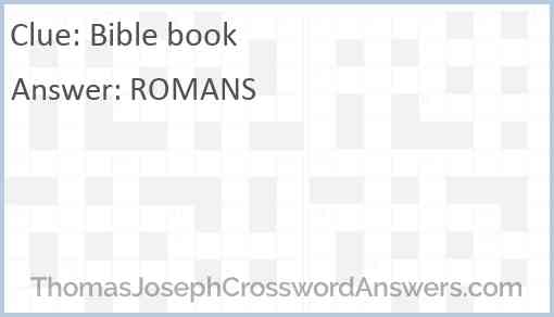 Bible book Answer