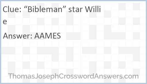 “Bibleman” star Willie Answer