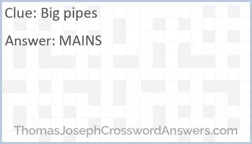 Big pipes Answer
