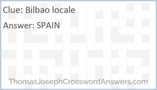 Bilbao locale Answer