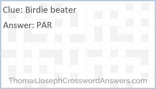 Birdie beater Answer