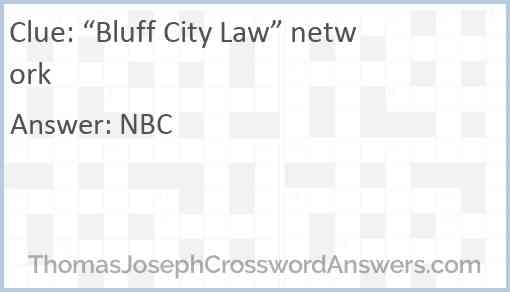 “Bluff City Law” network Answer