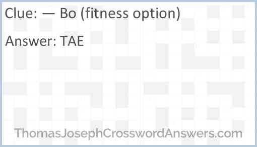— Bo (fitness option) Answer