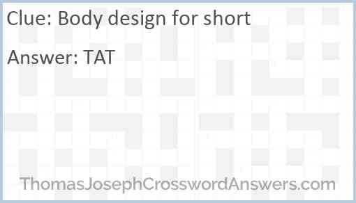 Body design for short Answer