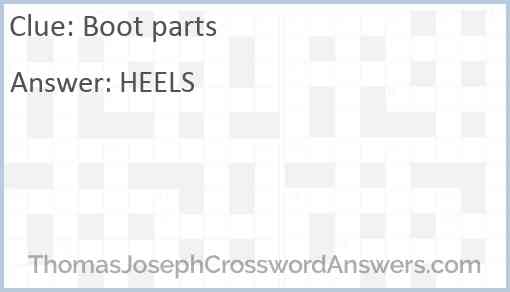 Boot parts Answer