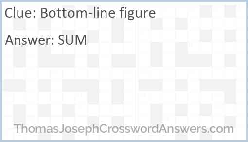 Bottom-line figure Answer