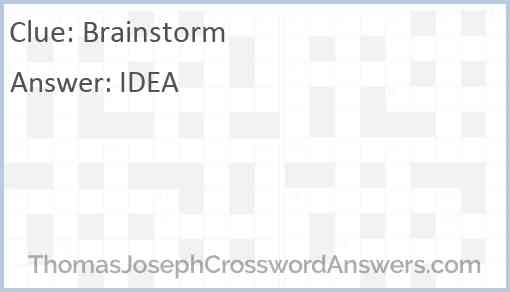 Brainstorm Answer