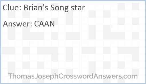 Brian's Song star Answer