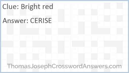 Bright red Answer