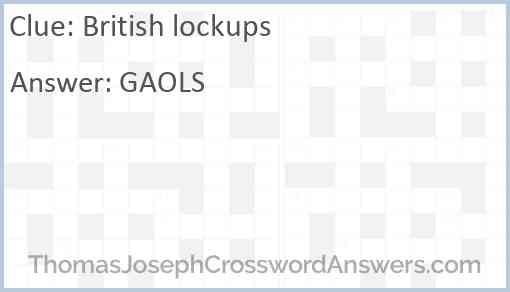 British lockups Answer
