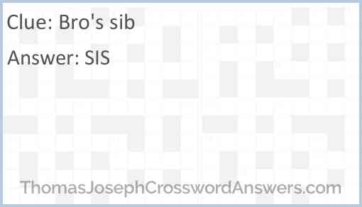 Bro’s sib Answer