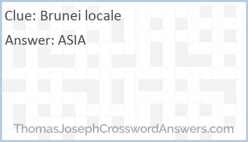 Brunei locale Answer