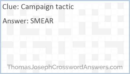 Campaign tactic Answer
