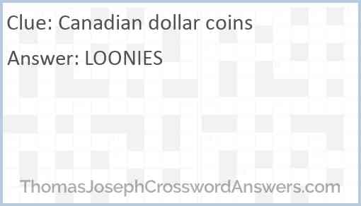 Canadian dollar coins Answer