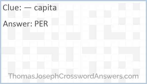 — capita Answer