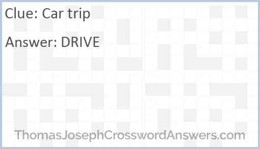 Car trip Answer