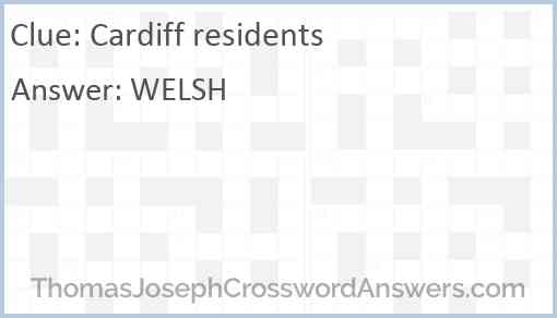 Cardiff residents Answer