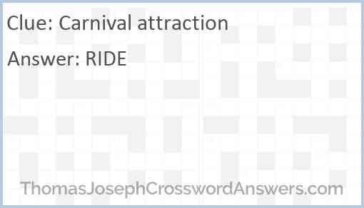 Carnival attraction Answer