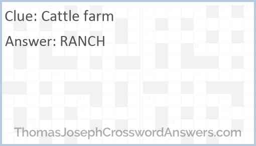 Cattle farm Answer