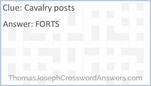 Cavalry posts Answer