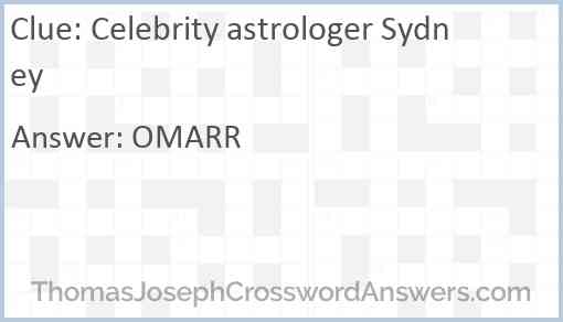 Celebrity astrologer Sydney Answer