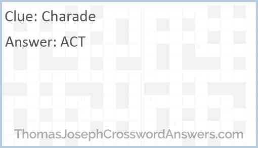 Charade Answer