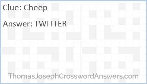 Cheep Answer