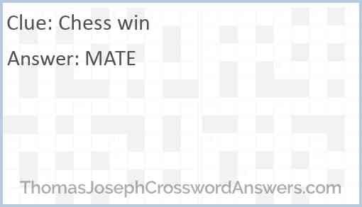 Chess win Answer