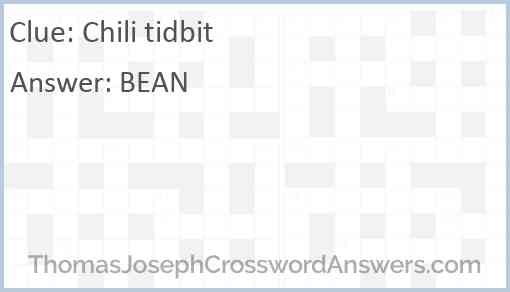 Chili tidbit Answer