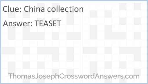 China collection Answer