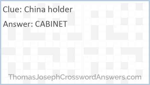 China holder Answer