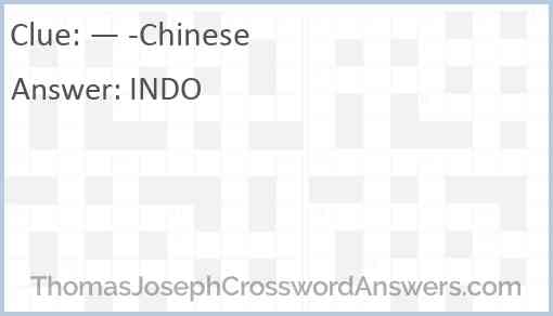 — -Chinese Answer