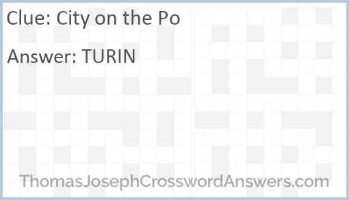City on the Po Answer