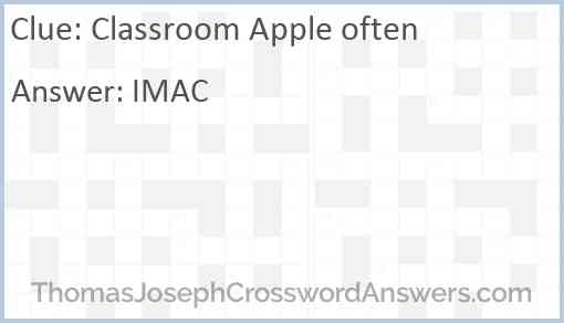 Classroom Apple often Answer