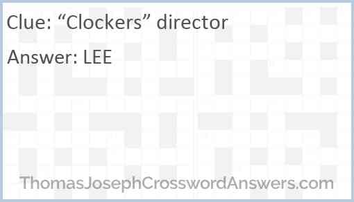 “Clockers” director Answer