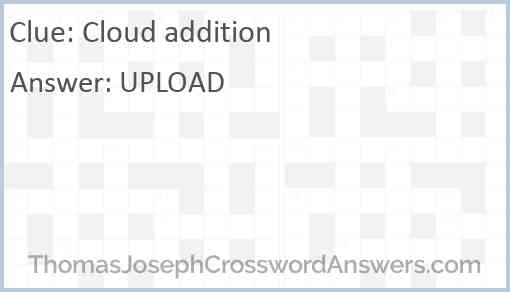 Cloud addition Answer
