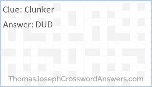 Clunker Answer