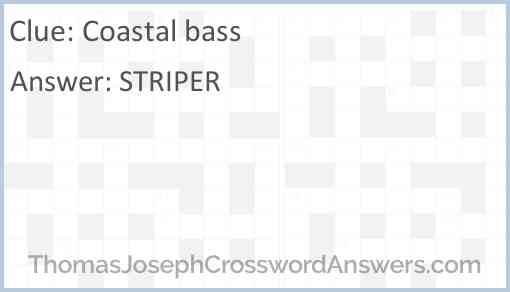 Coastal bass Answer