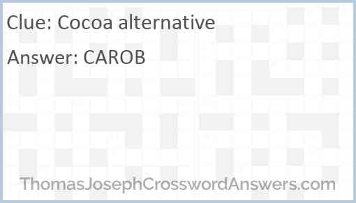 Cocoa alternative Answer