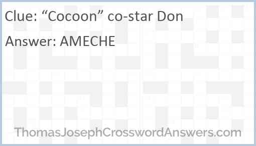 “Cocoon” co-star Don Answer