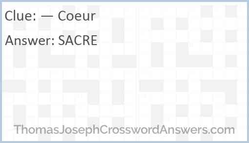 — Coeur Answer