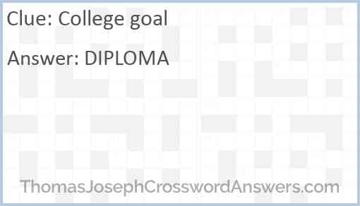 College goal Answer