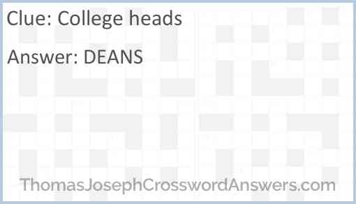 College heads Answer