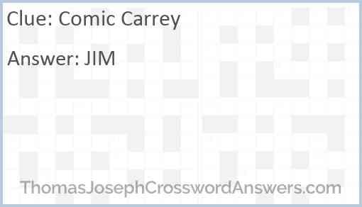 Comic Carrey Answer