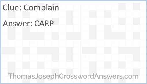 Complain Answer
