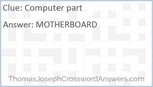 Computer part Answer
