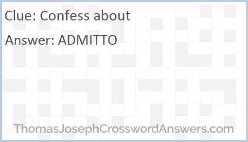 Confess about Answer